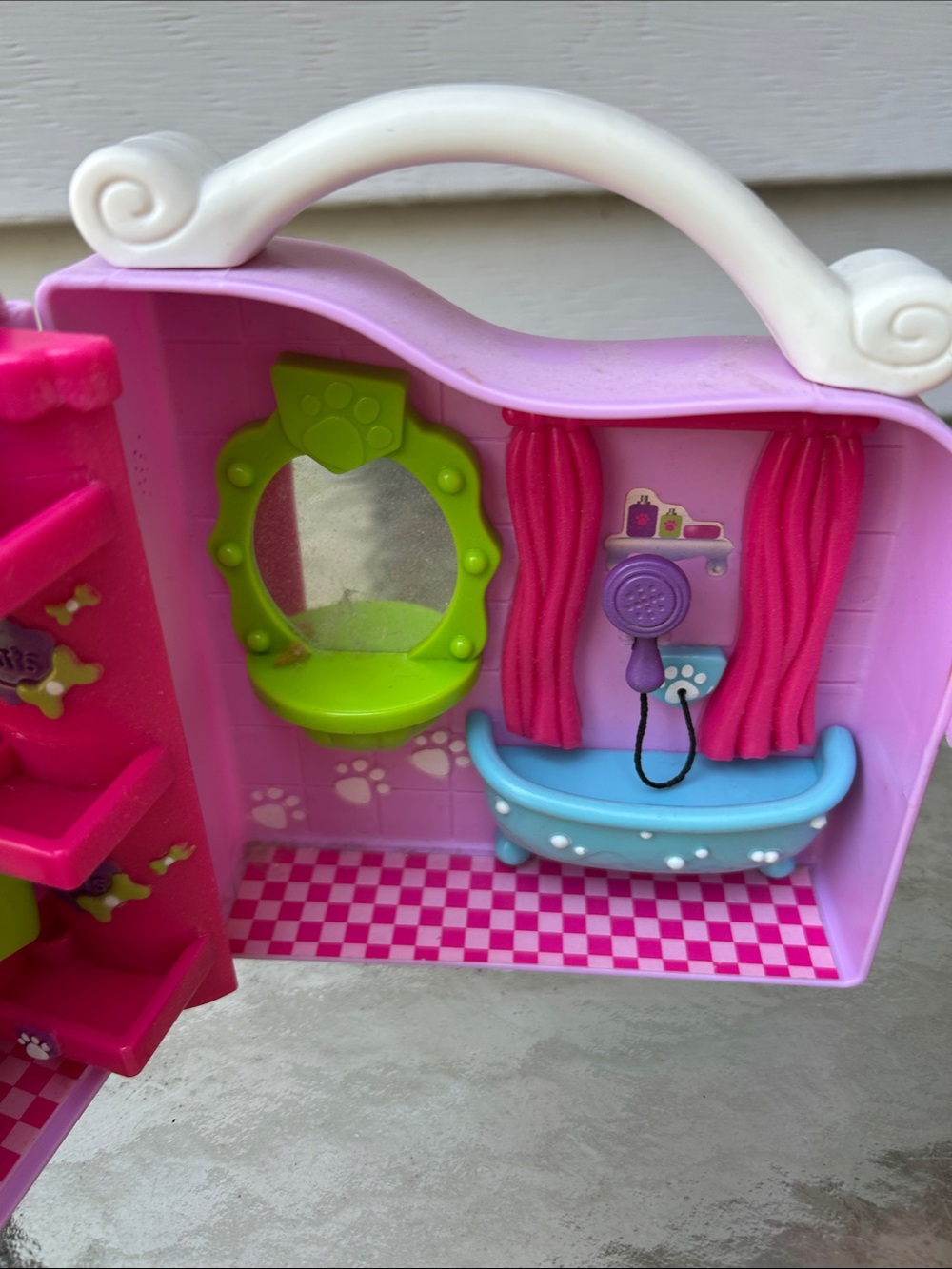 Littlest Pet Shop Pink, Purple & Lime Nursery Carry Case Playset - Picture 3 of 6